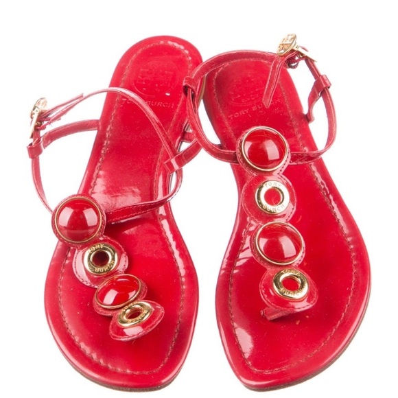 Tory Burch Shoes - Tory Burch Red Strappy Sandals